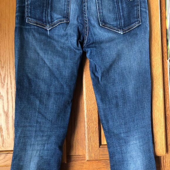 Rag & Bone Intermix Capri Crop Distressed Skinny Jeans Dest Chester Wash Size 25 - Picture 9 of 13